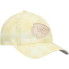 Kansas City Chiefs New Era Women's Frond 9TWENTY Adjustable Hat - Cream cheap