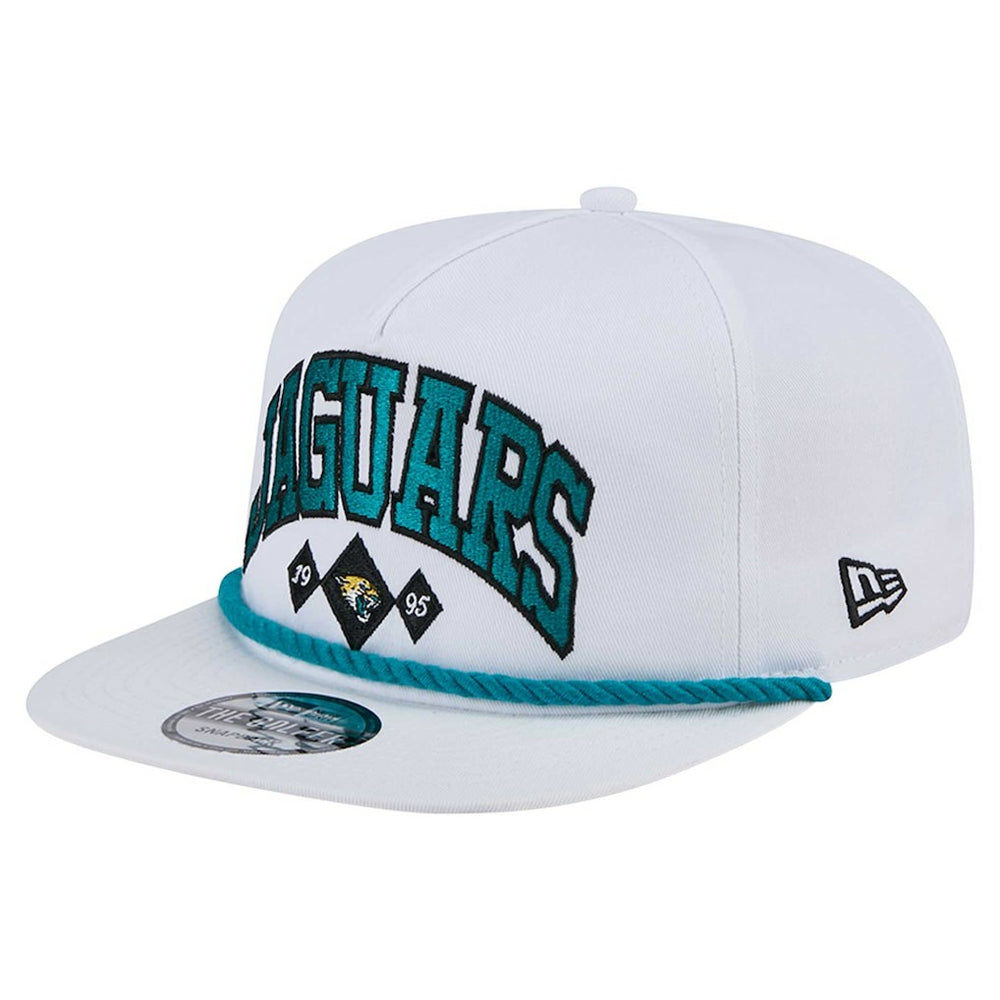 Jacksonville Jaguars New Era Diamond Golfer Snapback Hat - White cheap