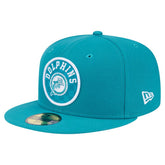 Miami Dolphins New Era Checkered 59FIFTY Fitted Hat - Aqua for sale