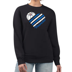 Oklahoma City Thunder G-III 4Her by Carl Banks Women's Heart Graphic Fleece Pullover Sweatshirt - Black shop
