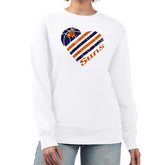 Phoenix Suns G-III 4Her by Carl Banks Women's Heart Graphic Fleece Pullover Sweatshirt - White cheap
