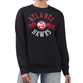 Atlanta Hawks G-III 4Her by Carl Banks Women's Large Team Logo Graphic Fleece Pullover Sweatshirt - Black for sale