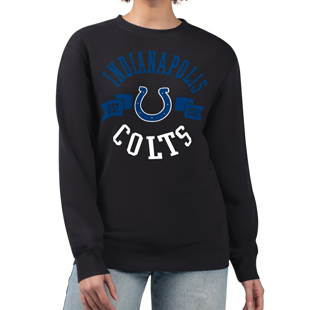 Indianapolis Colts G-III 4Her by Carl Banks Women's Large Team Graphic Fleece Pullover Sweatshirt - Black online