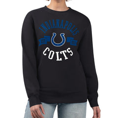 Indianapolis Colts G-III 4Her by Carl Banks Women's Large Team Graphic Fleece Pullover Sweatshirt - Black online