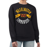 Washington Commanders G-III 4Her by Carl Banks Women's Large Team Graphic Fleece Pullover Sweatshirt - Black sale