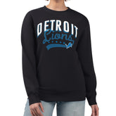 Detroit Lions G-III 4Her by Carl Banks Women's Filigree Logo Graphic Fleece Pullover Sweatshirt - Black discount