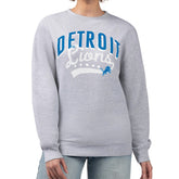 Detroit Lions G-III 4Her by Carl Banks Women's Filigree Logo Graphic Fleece Pullover Sweatshirt - Heather Gray on sale