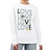 Green Bay Packers G-III 4Her by Carl Banks Women's Lots of Love Graphic Fleece Pullover Sweatshirt - White discount