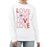 Kansas City Chiefs G-III 4Her by Carl Banks Women's Lots of Love Graphic Fleece Pullover Sweatshirt - White cheap