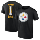 Pittsburgh Steelers Father's Day #1 Dad T-Shirt - Black on sale