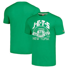 New York Jets Homage Unisex J-E-T-S Tri-Blend T-Shirt - Green for sale