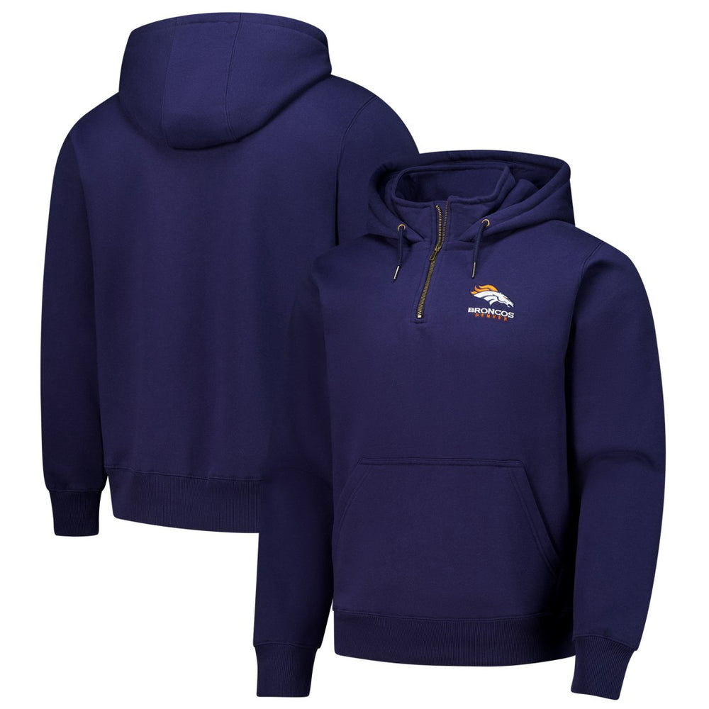 Denver Broncos Dunbrooke Unisex Defender Quarter-Zip Hoodie - Navy sale