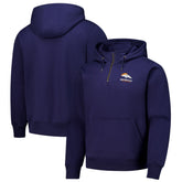 Denver Broncos Dunbrooke Unisex Defender Quarter-Zip Hoodie - Navy sale