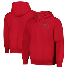 Tampa Bay Buccaneers Dunbrooke Unisex Defender Quarter-Zip Hoodie - Red outlet