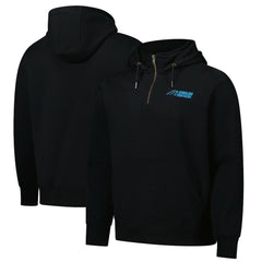 Carolina Panthers Dunbrooke Unisex Defender Quarter-Zip Hoodie - Black cheap