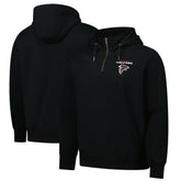 Atlanta Falcons Dunbrooke Unisex Defender Quarter-Zip Hoodie - Black online