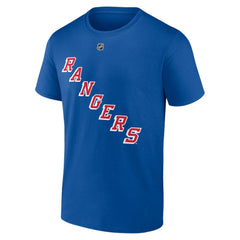 Matt Rempe New York Rangers Fanatics Authentic Stack Name & Number T-Shirt Blue
