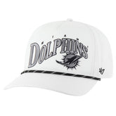 Miami Dolphins '47 Wave Speckle Hitch Rope Adjustable Hat - White cheap