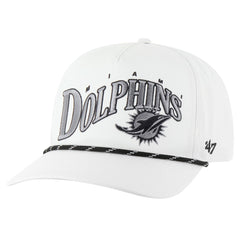 Miami Dolphins '47 Wave Speckle Hitch Rope Adjustable Hat - White cheap