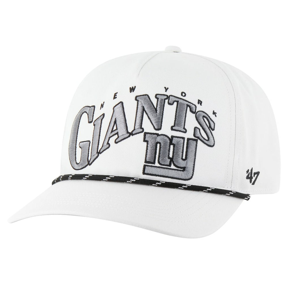 New York Giants '47 Wave Speckle Hitch Rope Adjustable Hat - White for sale