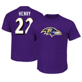 Derrick Henry Baltimore Ravens Big & Tall Player Name & Number T-Shirt - Purple online