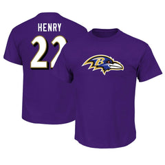 Derrick Henry Baltimore Ravens Big & Tall Player Name & Number T-Shirt - Purple online
