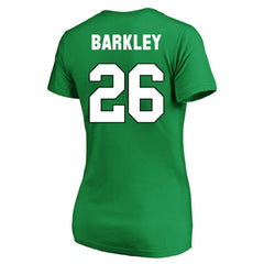 Saquon Barkley Philadelphia Eagles Women's Plus Size Fair Catch Name & Number Scoop Neck T-Shirt - Kelly Green for sale