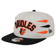 Baltimore Orioles Iron Golfer Snapback Hat - Cream | New Era
