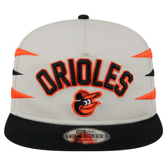 Baltimore Orioles Iron Golfer Snapback Hat - Cream | New Era