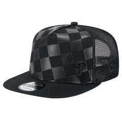 Philadelphia Phillies Score Check 9FIFTY A-Frame Trucker Snapback Hat - Black | New Era