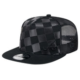Atlanta Braves Score Check A-Frame Trucker 9FIFTY Snapback Hat - Black | New Era