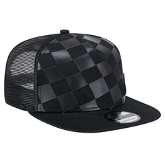 Atlanta Braves Score Check A-Frame Trucker 9FIFTY Snapback Hat - Black | New Era