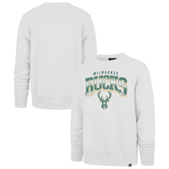 Milwaukee Bucks '47 Spotlight Headline Pullover Sweatshirt - White | 47 brand online
