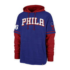 Philadelphia 76ers '47 Trifecta Shortstop Pullover Hoodie - Royal | 47 brand cheap