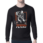 Philadelphia Flyers Starter Player Grid Long Sleeve T-Shirt Black