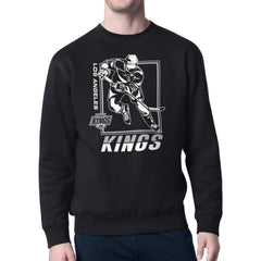 Los Angeles Kings Starter Player Grid Fleece Pullover Sweatshirt Black