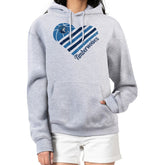 Minnesota Timberwolves G-III 4Her by Carl Banks Women's Heart Pullover Hoodie - Heather Gray cheap