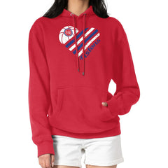 Detroit Pistons G-III 4Her by Carl Banks Women's Heart Pullover Hoodie - Red outlet