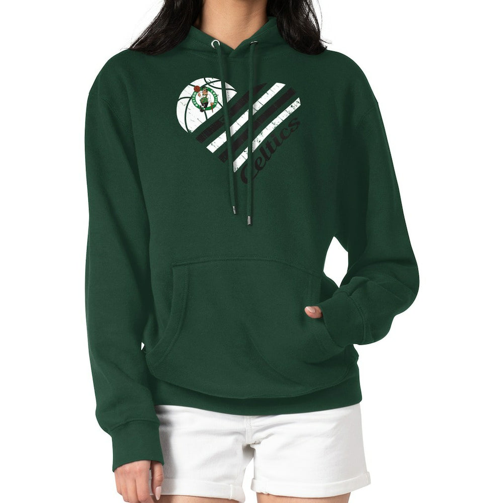 Boston Celtics G-III 4Her by Carl Banks Women's Heart Pullover Hoodie - Green shop