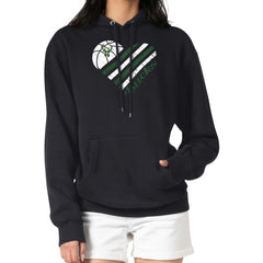 Milwaukee Bucks G-III 4Her by Carl Banks Women's Heart Pullover Hoodie - Black cheap
