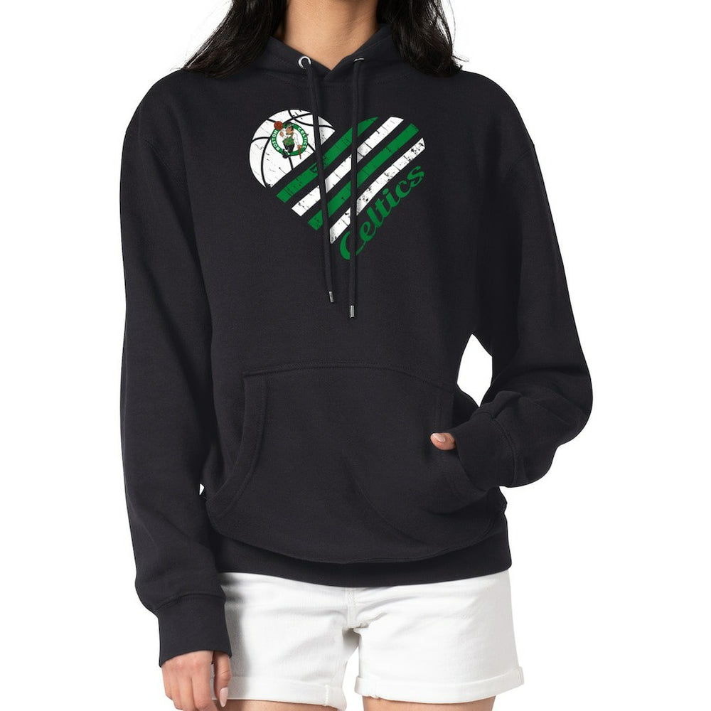 Boston Celtics G-III 4Her by Carl Banks Women's Heart Pullover Hoodie - Black cheap