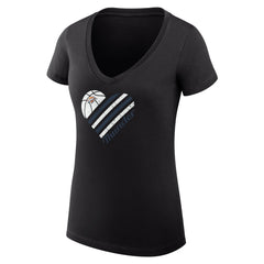Oklahoma City Thunder G-III 4Her by Carl Banks Women's Super-Slim Fit Lightweight Heart V-Neck T-Shirt - Black online