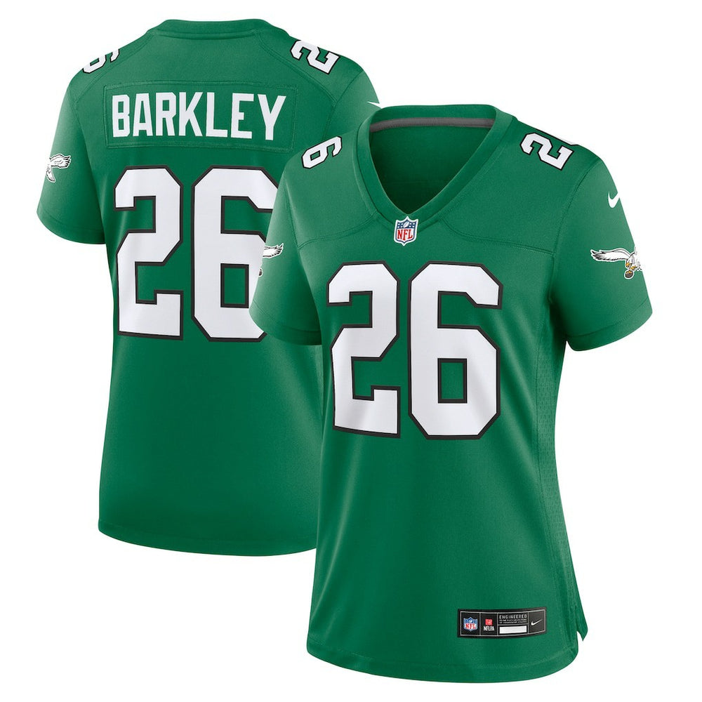 Saquon Barkley Philadelphia Eagles Women's Alternate Game Jersey - Kelly Green | Nike on sale