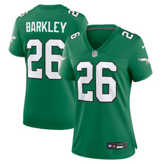 Saquon Barkley Philadelphia Eagles Women's Alternate Game Jersey - Kelly Green | Nike on sale