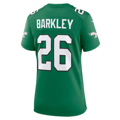 Saquon Barkley Philadelphia Eagles Women's Alternate Game Jersey - Kelly Green | Nike on sale