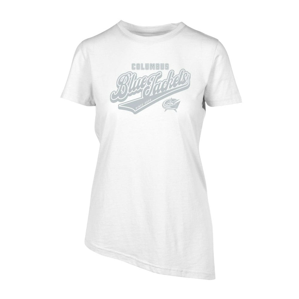 Columbus Blue Jackets Levelwear Women's Birch Sweep T-Shirt White