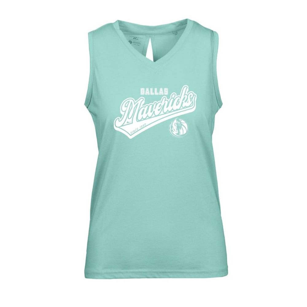 Dallas Mavericks Levelwear Women's Paisley Sweep V-Neck Tank Top sale - Mint cheap