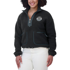 Vegas Golden Knights WEAR by Erin Andrews Women's Polar Fleece Half-Zip Jacket Black