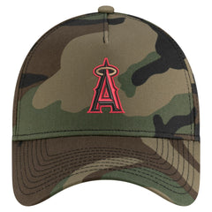 Los Angeles Angels Woodland Team Pop 9FORTY A-Frame Adjustable Hat - Camo | New Era