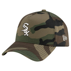 Chicago White Sox Woodland Team Pop 9FORTY A-Frame Adjustable Hat - Camo | New Era